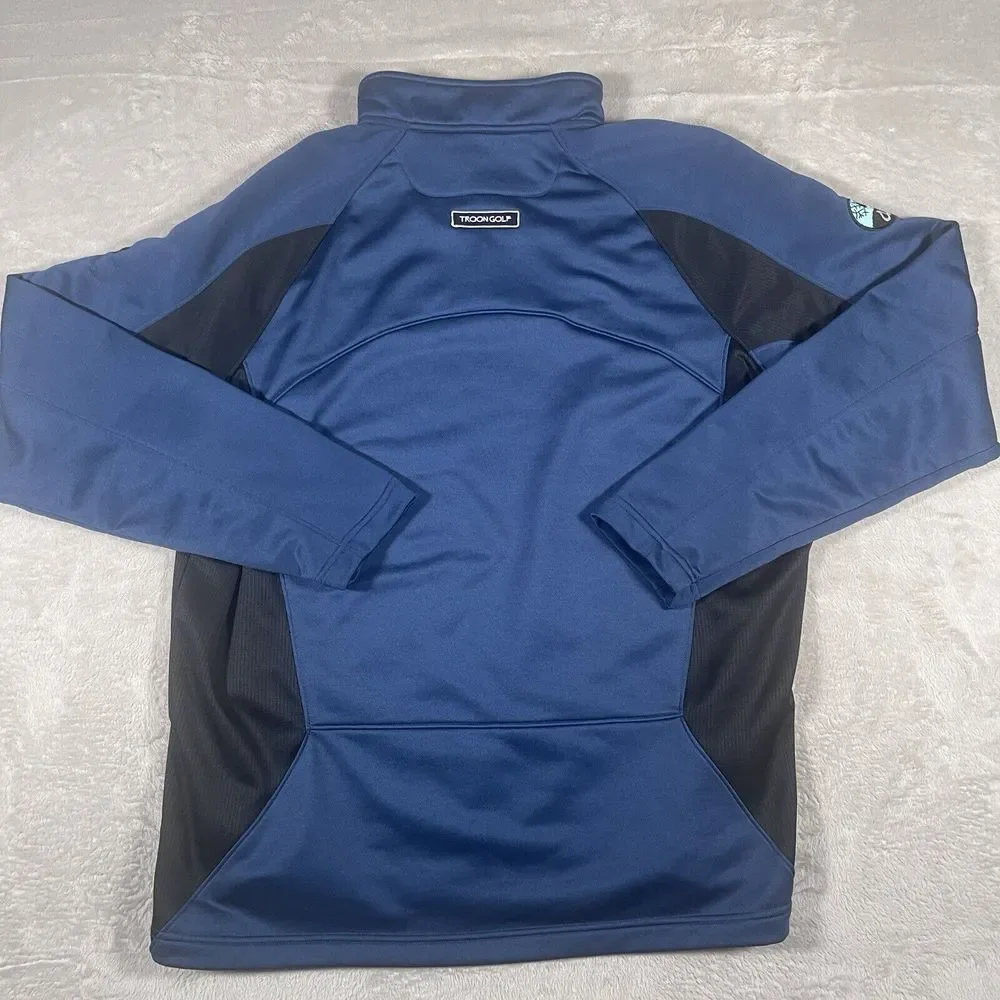 Under Armour Elite Coldgear 1/4 Zip Pullover Mens Size XL‎ Navy Blue Troon Golf